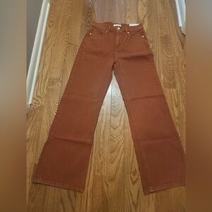LOFT Women's Flare Jeans in Warm Brown